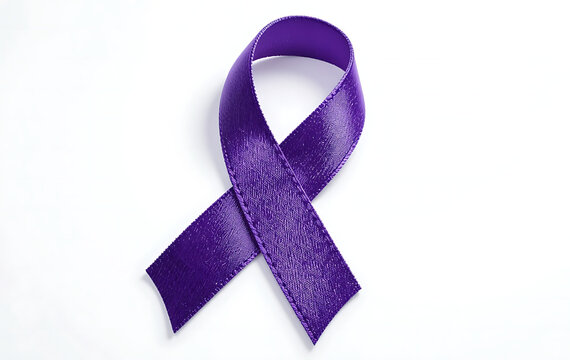 Purple ribbon awareness