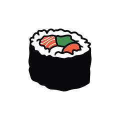 sushi and chopsticks
