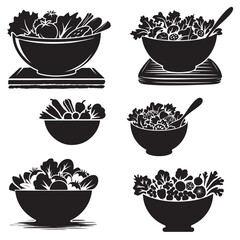  Cartoon vegetable icon, black silhouettes. Tomato, broccoli, carrot, onion, radish, beetroot, pepper, cucumber, potato, mushroom, eggplant, pea, olive. Organic food. Farm vector illustration