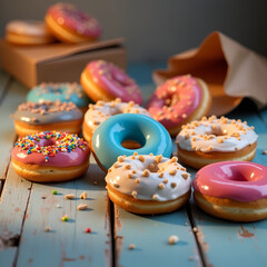 cookies with icing and sprinkles
