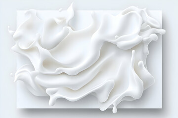 Milk splash on white background, studio shot