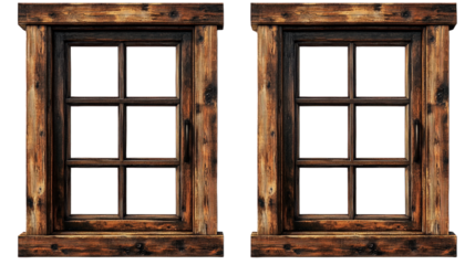 Antique Wooden Window Frames