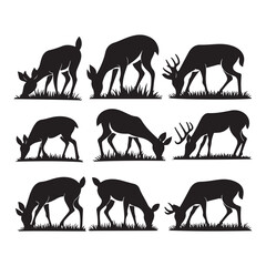 wild animals silhouettes