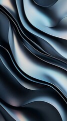 Fototapeta premium Abstract metallic drapery