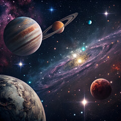 planet and space