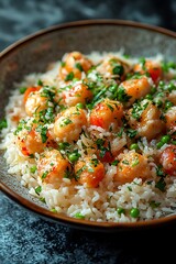 Creamy Shrimp Rice Dish.
