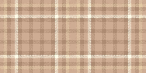Subtle beige and cream plaid pattern.  Elegant, neutral texture ideal for backgrounds, website design, fashion textiles, and packaging.  Evokes feelings of warmth, comfort, and sophistication.