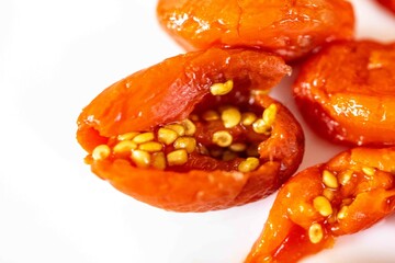 The goji berry, also known as wolfberry pinyin, is the sweet fruit of Lycium barbarum or Lycium...