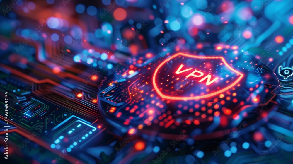 Poster secure your online presence with advanced ai technology for enhanced internet safety