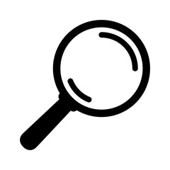 Search icon. Magnifying glass icon, loupe icon.