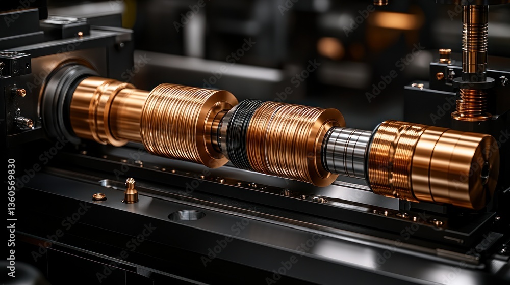 Poster precision engineering components in a machine