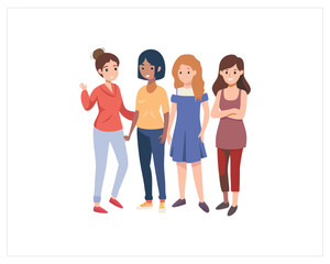 Fototapeta premium Women vector , girls day free SVG Download