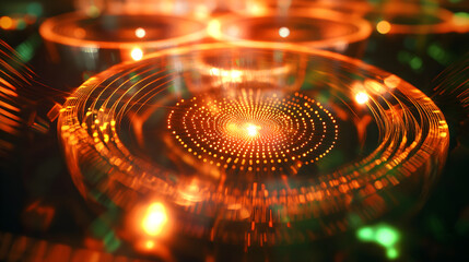 Intricate X-ray Diffraction Pattern Revealing Atomic Structure of Crystals for Material Analysis