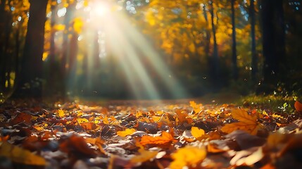 Autumnal Forest Path