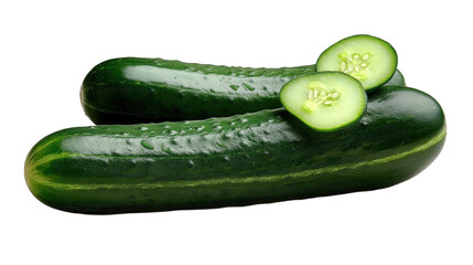 cucumber on a white