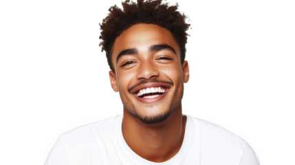 Happy Black Man Smiling