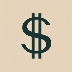 dollar symbol on grunge background