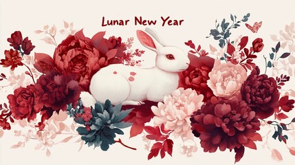 stylized image of the year’s zodiac animal (such as the rabbit for 2024)