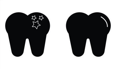 tooth icon, Vector tooth sign. vector illustration