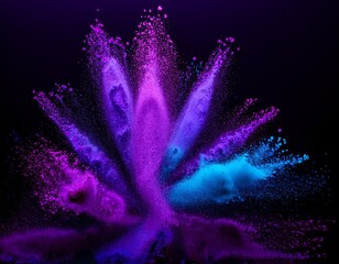 abstract purple flower