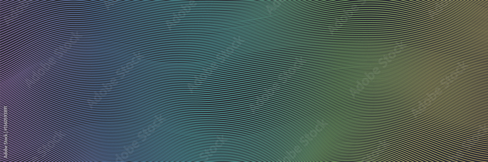Poster abstract wavy neon colors gradient background. horizontal dark, futuristic texture with smooth flowi