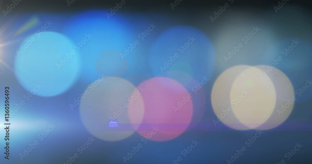 Aufkleber colorful abstract bokeh lights creating vibrant and dreamy visual effect
