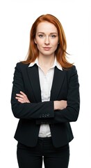 Confident Businesswoman Posing in Formal Attire Perfect for Corporate Presentations and Professional Profiles.