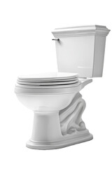 Isolated White Ceramic Toilet