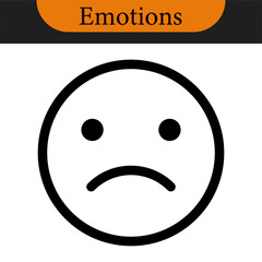 Happy and sad emoji, feedback rating emoticons - smiley face icon set: positive and negative emojis with red and green colors for customer satisfaction rating. Vector color set