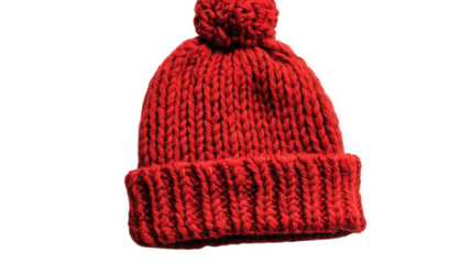 red wool cap