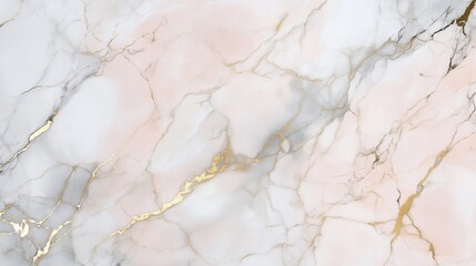 Fototapeta premium A soft and elegant marble pattern with blush pink, light grey, and gold veins. The design is delicate yet luxurious, ideal for modern and sophisticated ceramic wall tiles.