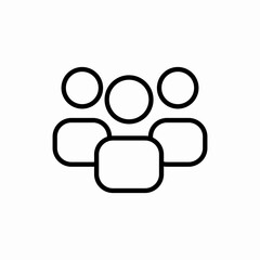 Business team collaboration people icon vector sign