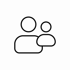 Professional team members group icon vector sign