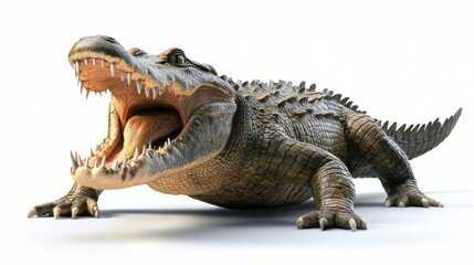 Naklejka premium Caimán reptil naturaleza