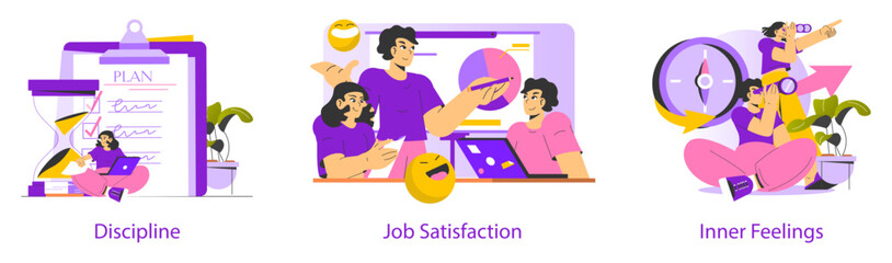 Intuitive Operation. Flat Vector Illustration