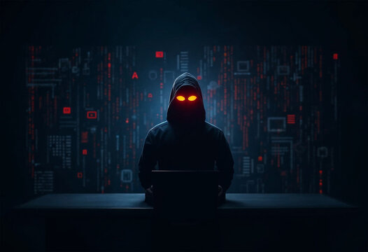 System hacked warning alert, cyber attack network, virus, spyware, scam or Malicious software. Cyber security and cybercrime. Compromised information internet