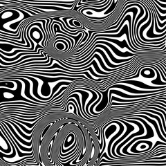 Abstract background with black liquify lines with ripple effect 