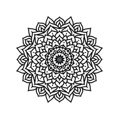 Round Lace Mandala Ornament Design