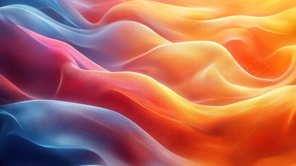 Abstract colorful waves with smooth gradients and textures.