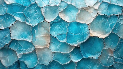 Textured blue surface with cracked patterns.