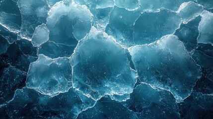 Ice texture with blue hues and intricate patterns.