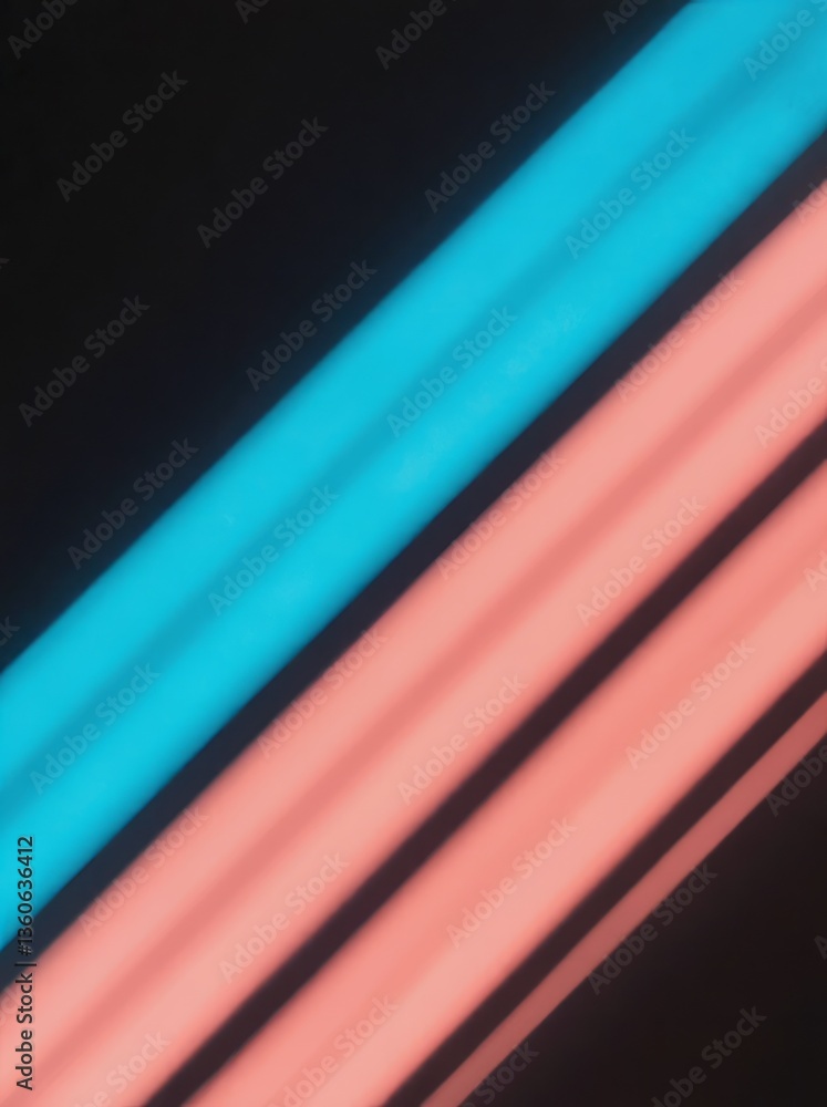Poster bright colored abstract light strips creating a vibrant background design for artistic expression