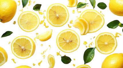 seamless pattern with lemons