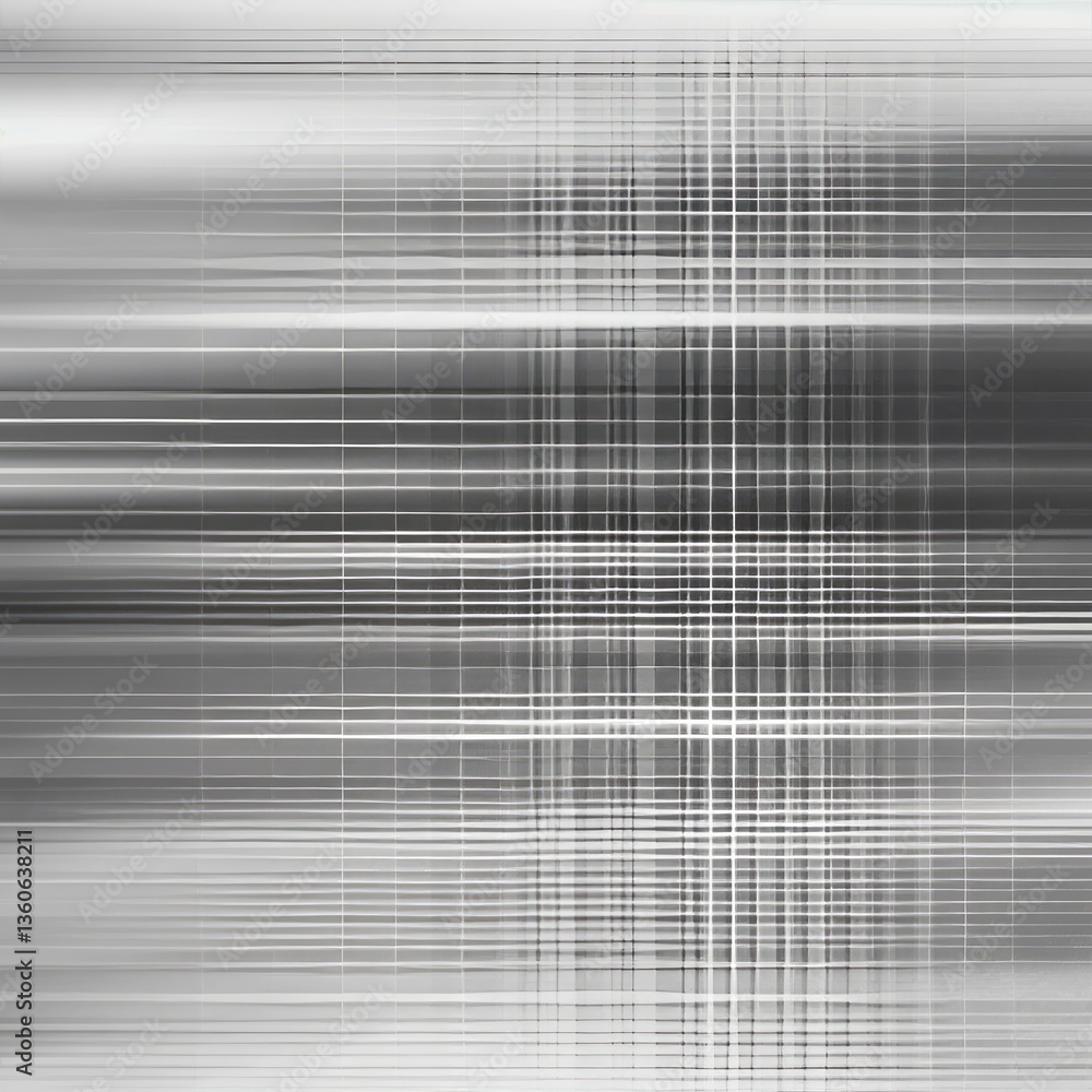Poster dynamic abstract composition featuring flowing lines and shapes in grayscale tones