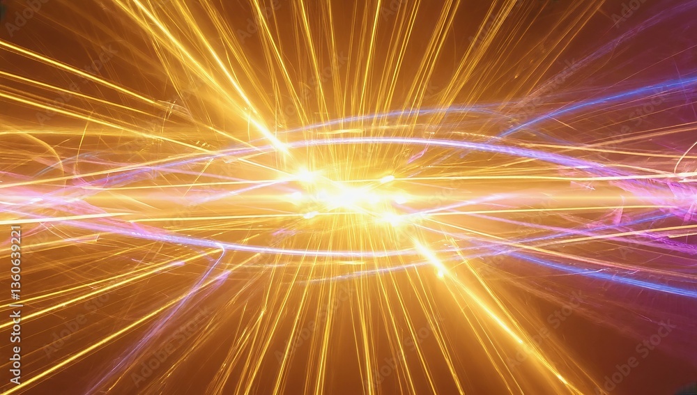 Poster dynamic abstract light patterns create a vibrant explosion of energy and color in a visually strikin