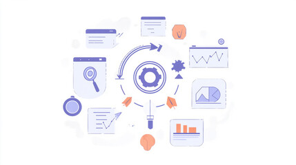 Visual Representation of Rapid Iteration in Lean Startup Methodology