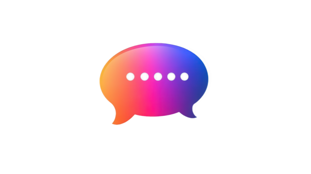 3d speech bubble