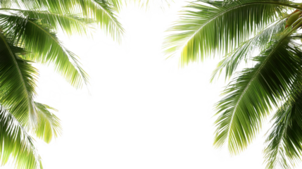 palm tree isolated on white