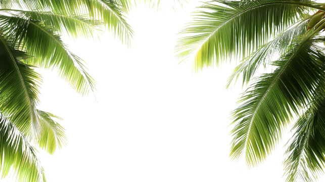 palm tree isolated on white