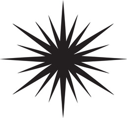 Starburst Light Effect vector icon on white background
